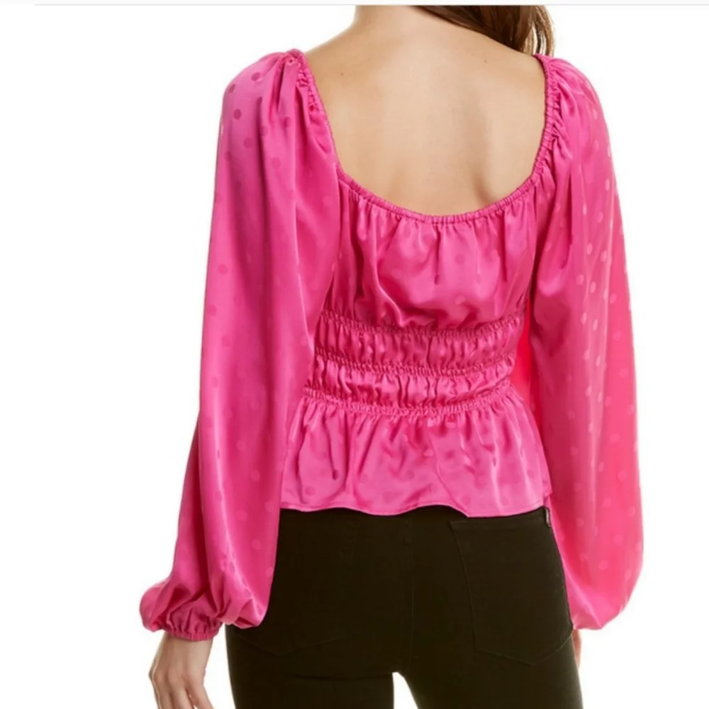 Wayf PINK "Dawn" Color pattern: magenta dots, Long Sleeve, perfect for Spring - Picture 2 of 11